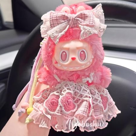 Applicable to Pop Mart Labubu plush doll toy girl small pendant doll genuine version